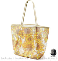 Sac à Main Femme Trou Trou - modèle Tournesol / 35x39cm - Sac Roche ™