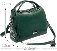 Sac à main femme vert foncé - Sac Roche ™