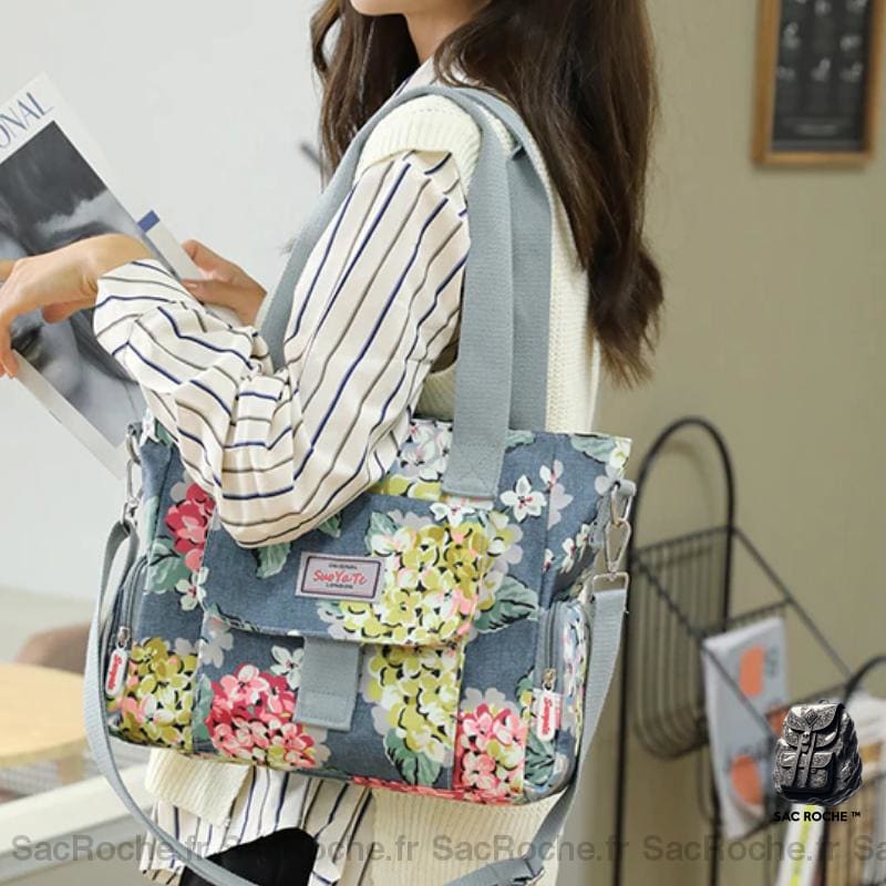 Sac À Main Floral Femme Dos