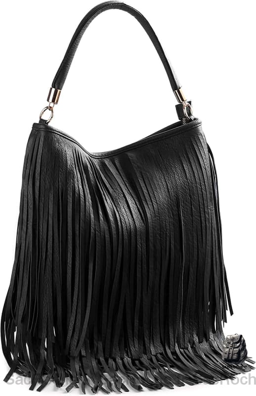 Sac À Main Frange Femme Noir