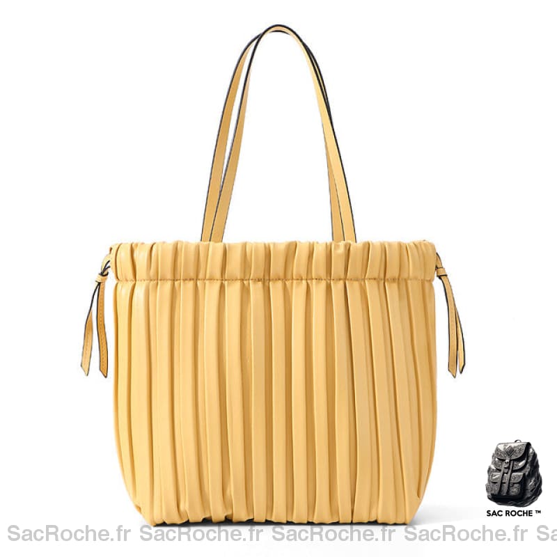 Sac À Main Grand Capacité - Style Fourre Tout Coloré Jaune Sac Main Femme