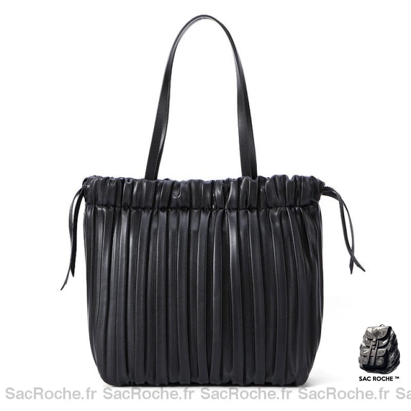 Sac À Main Grand Capacité - Style Fourre Tout Coloré Noir Sac Main Femme