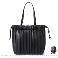 Sac à Main Grand Capacité - Style Fourre Tout Coloré - modèle Noir - Sac Roche ™