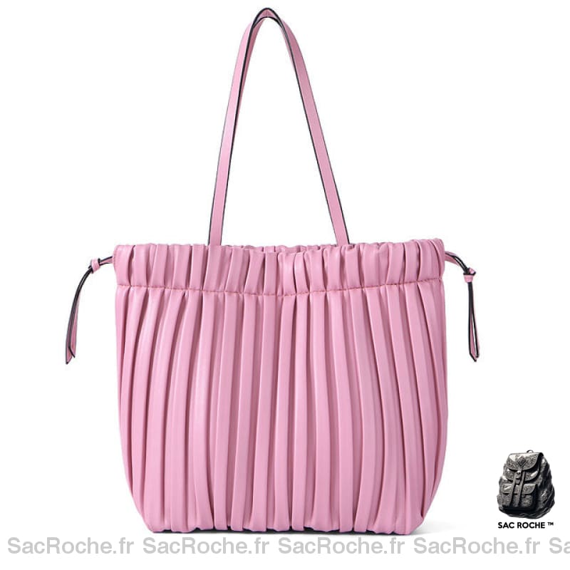 Sac À Main Grand Capacité - Style Fourre Tout Coloré Rose Sac Main Femme