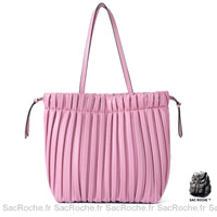 Sac à Main Grand Capacité - Style Fourre Tout Coloré - modèle Rose - Sac Roche ™
