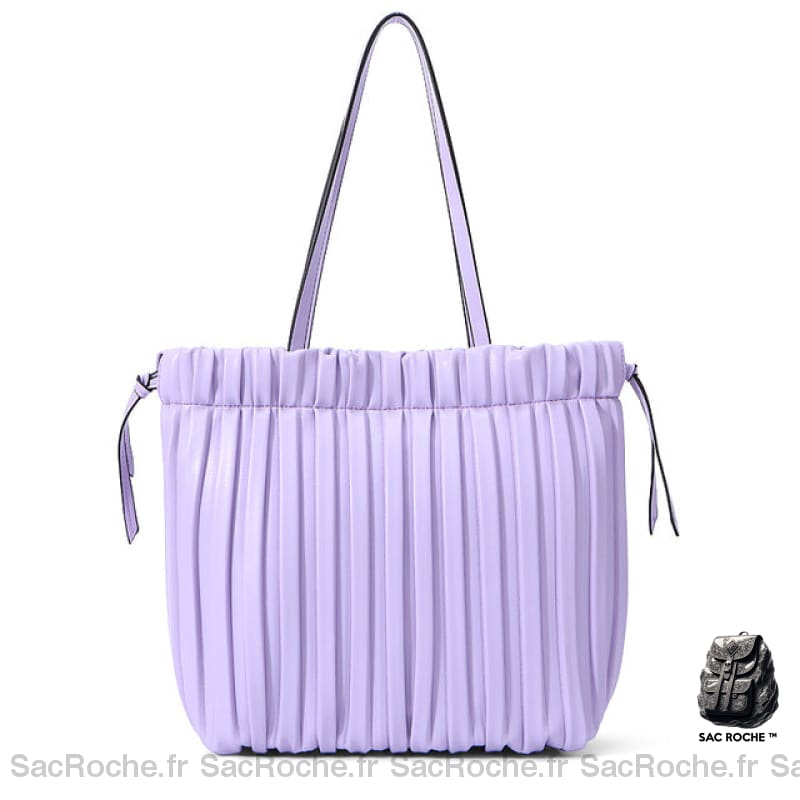 Sac À Main Grand Capacité - Style Fourre Tout Coloré Violet Sac Main Femme