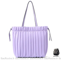 Sac à Main Grand Capacité - Style Fourre Tout Coloré - modèle Violet - Sac Roche ™
