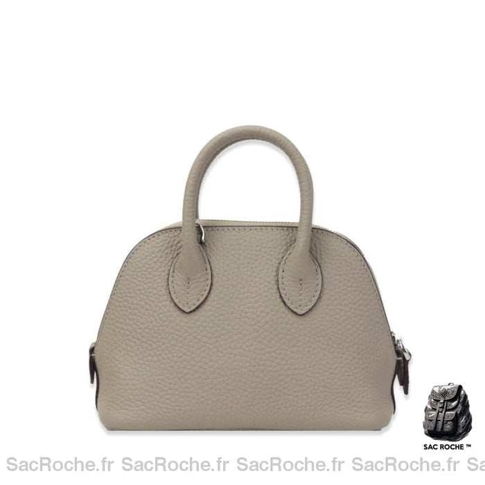 Sac À Main Gris Clair Pour Femme Gris / 18X8X13Cm Main Femme