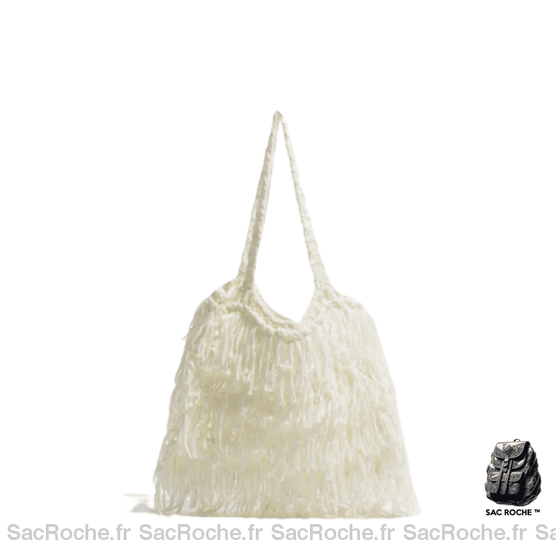 Sac À Main Léger Et Souple Abordable Blanc / 37X2X25Cm Main Femme