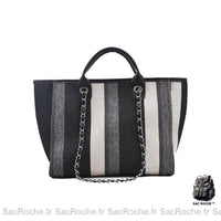 Sac à main lin petit léger - modèle Noir - Sac Roche ™