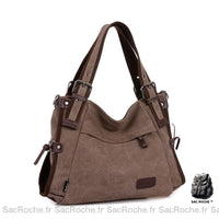 Sac à main lycée bandoulière chic - modèle Marron - Sac Roche ™