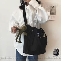 Sac à Main Lycée pour les Cours - modèle Noir - Sac Roche ™