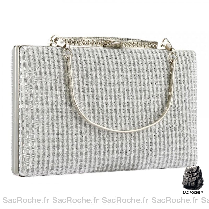 Sac À Main Mariage Femme Argenté / 20X13.5X40Cm Main Femme