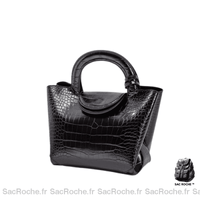 Sac à main mini femme abordable - modèle Noir / 22.5x12x15cm - Sac Roche ™