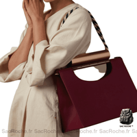 Sac à Main Mode Femme 2017 - modèle Bordeaux / 33x12x28cm - Sac Roche ™