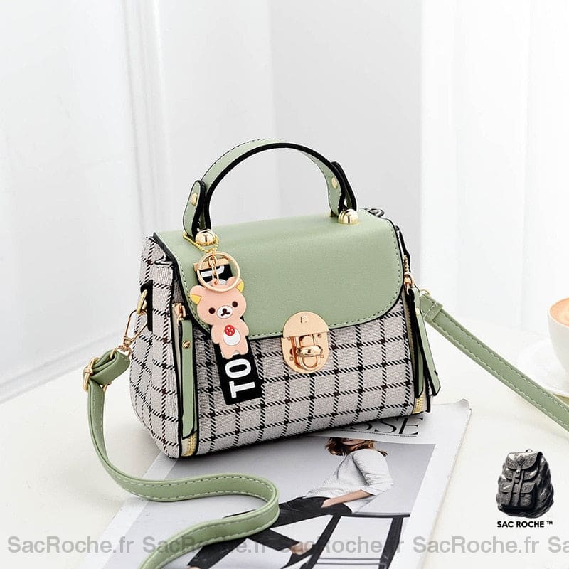 Sac À Main Ours En Peluche Vert Main Femme