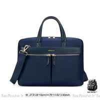 Sac À Main PC Femme - modèle Bleu foncé - Sac Roche ™