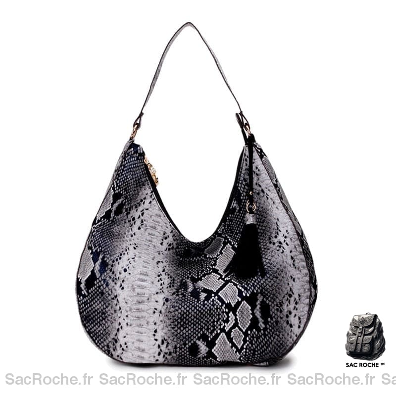 Sac À Main Peau De Serpent Femme Noir