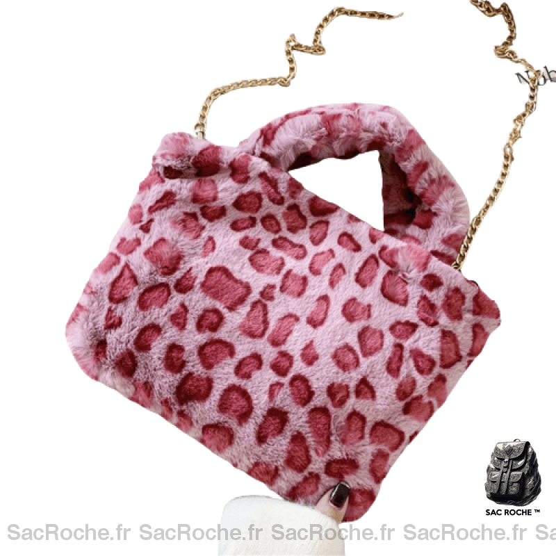 Sac À Main Peluche Pour Femme Rose