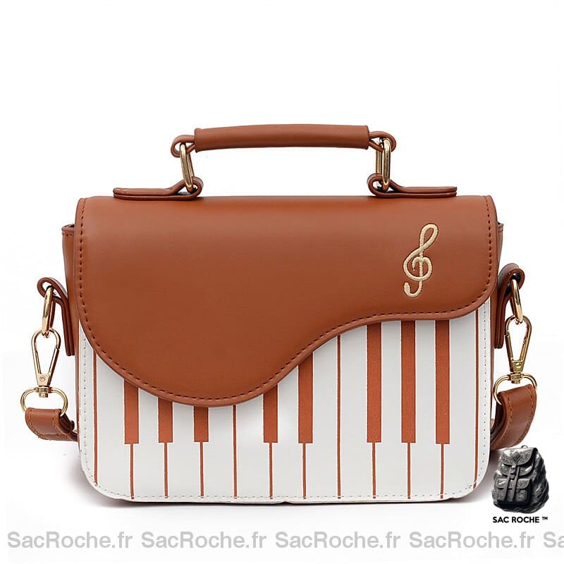 Sac À Main Piano Petit Modèle Marron Petit Sac