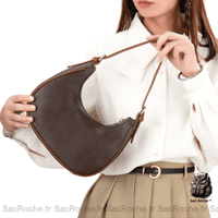 Sac à main printemps 2019 femme - modèle Café / 24x8x19cm - Sac Roche ™