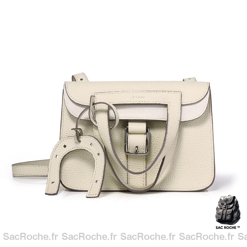 Sac À Main Rabat Femme Blanc / 21X6X15Cm Main Femme