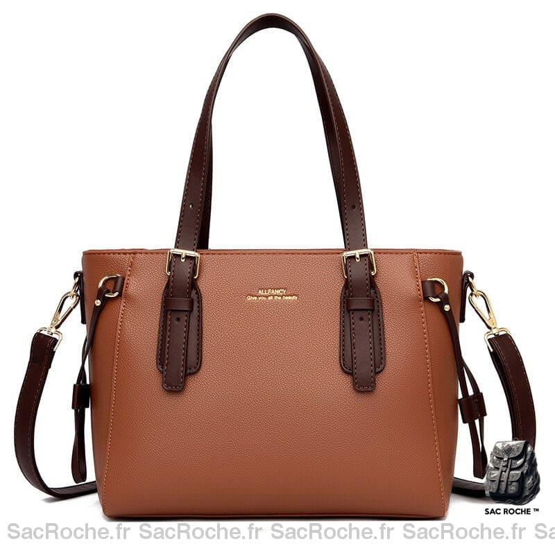 Sac À Main Rigide Femme Marron Main Femme