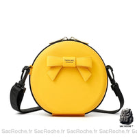 Sac À Main Rond Mini - Bandoulière Pochette Jaune Sac Main Femme