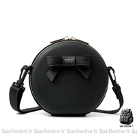 Sac à Main Rond Mini - Bandoulière Pochette - modèle Noir - Sac Roche ™