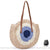 Sac à Main Rond Paille Style Boho - modèle Beige - Sac Roche ™