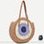 Sac à Main Rond Paille Style Boho - modèle Marron - Sac Roche ™