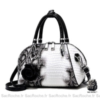 Sac à main serpent petit - modèle Blanc - Sac Roche ™