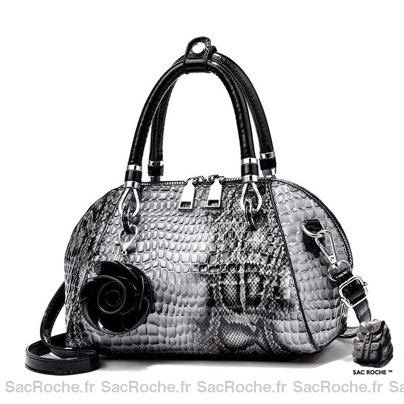 Sac À Main Serpent Petit Gris Clair Petit Sac