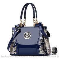 Sac à main soirée noir - modèle Bleu - Sac Roche ™