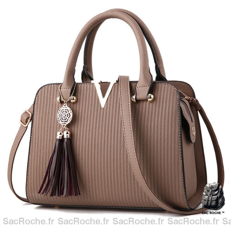 Sac À Main Styliste Petit Et Tendance. Marron Main Femme