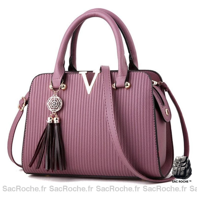 Sac À Main Styliste Petit Et Tendance. Violet Main Femme