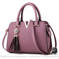 Sac à main styliste, petit et tendance. - modèle Violet - Sac Roche ™
