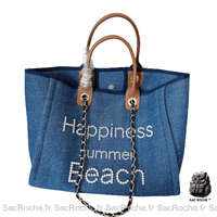 Sac à Main Toile Femme - modèle Bleu marine - Sac Roche ™