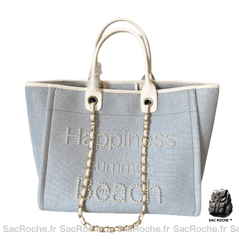 Sac À Main Toile Femme Gris Clair