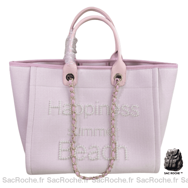 Sac À Main Toile Femme Rose