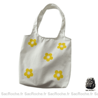 Sac À Main Toile Léger Blanc Main Femme