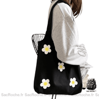 Sac à main toile léger - modèle Noir - Sac Roche ™
