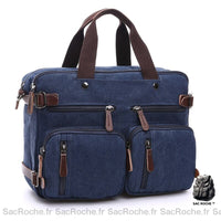 Sac à main toile petit format - modèle Bleu - Sac Roche ™