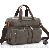 Sac à main toile petit format - modèle Gris - Sac Roche ™