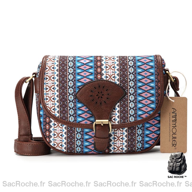 Sac À Main Vintage Bohème - Petit Bleu Sac Main Femme