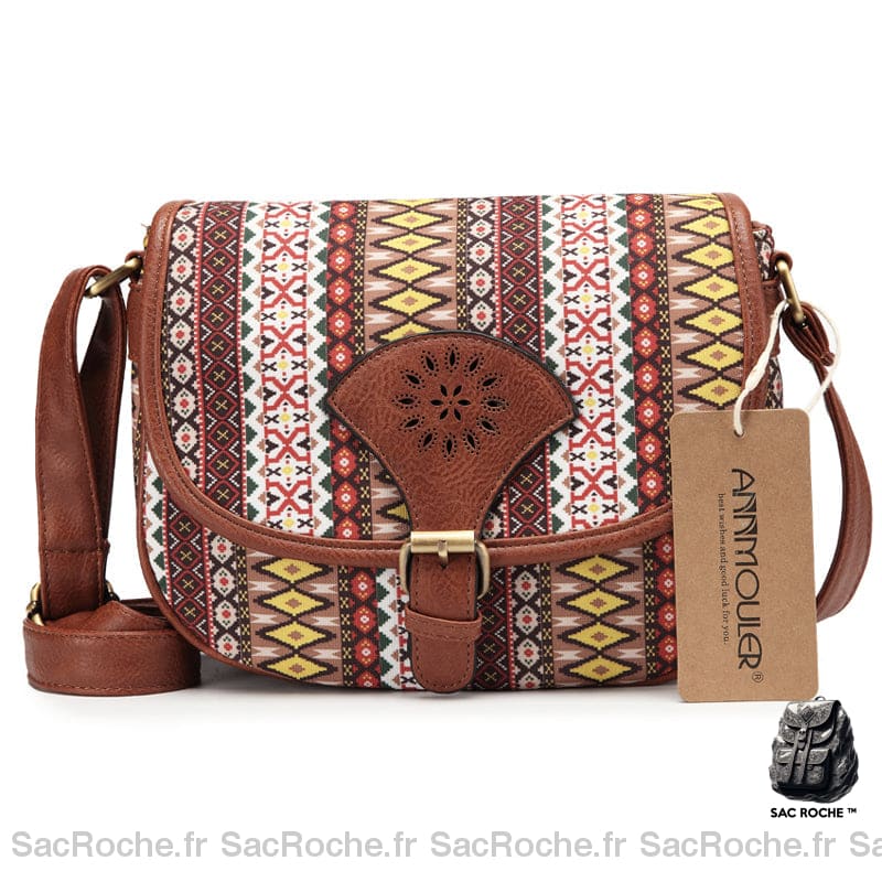 Sac À Main Vintage Bohème - Petit Marron Sac Main Femme