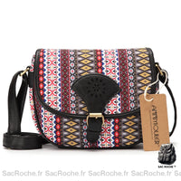 Sac à Main Vintage Bohème - Petit - modèle Noir - Sac Roche ™