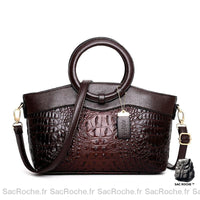 Sac à main vintage femme petit - modèle Café - Sac Roche ™