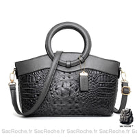 Sac à main vintage femme petit - modèle Gris - Sac Roche ™