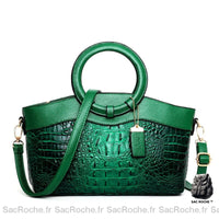 Sac à main vintage femme petit - modèle Vert - Sac Roche ™